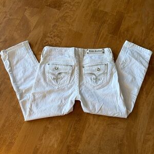 Rock Revival Women's White Straight Leg Jeans